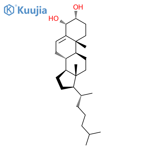 Cholest-5-ene-3α,4α-diol structure