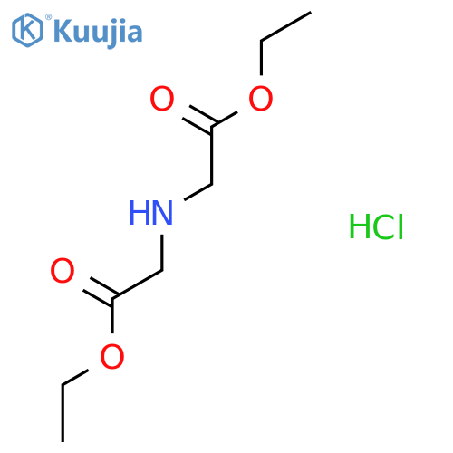 ethyl 2-(2-ethoxy-2-oxoethyl)aminoacetate hydrochloride structure