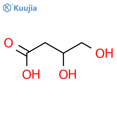 3,4-dihydroxy-Butanoic acid structure