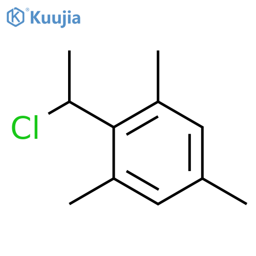 2-(1-chloroethyl)-1,3,5-trimethylbenzene structure