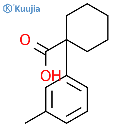 1-(3-methylphenyl)cyclohexane-1-carboxylic acid structure