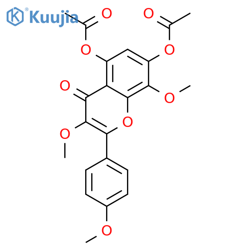 5,7-Diacetoxy-3,4',8-trimethoxyflavone structure