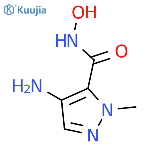1H-Pyrazole-5-carboxamide,4-amino-N-hydroxy-1-methyl-(9CI) structure