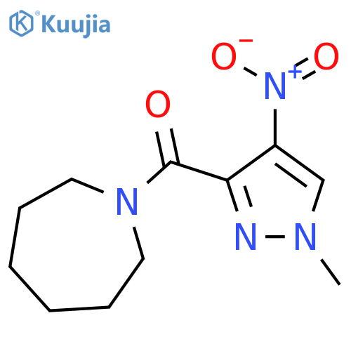 1-({4-nitro-1-methyl-1H-pyrazol-3-yl}carbonyl)azepane structure