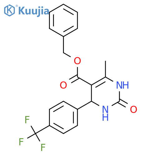 Benzyl 6-methyl-2-oxo-4-4-(trifluoromethyl)phenyl-1,2,3,4-tetrahydropyrimidine-5-carboxylate structure