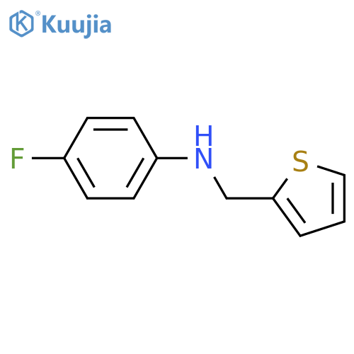2-Thiophenemethanamine, N-(4-fluorophenyl)- structure