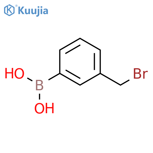 (3-(bromomethyl)phenyl)boronic acid structure