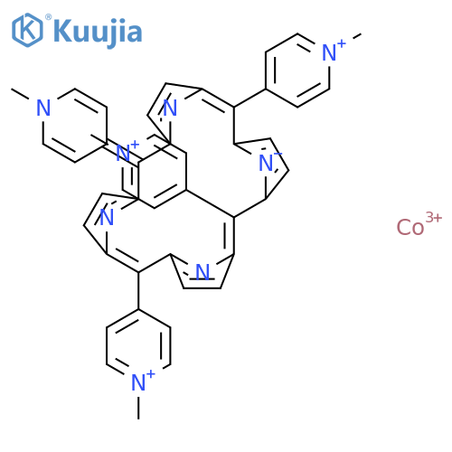 Cobalt(5+),[[4,4',4'',4'''-(21H,23H-porphine-5,10,15,20-tetrayl-kN21,kN22,kN23,kN24)tetrakis[1-methylpyridiniumato]](2-)]-,(SP-4-1)- structure