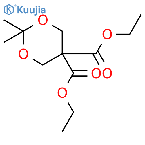 Diethyl 2,2-dimethyl-1,3-dioxane-5,5-dicarboxylate structure