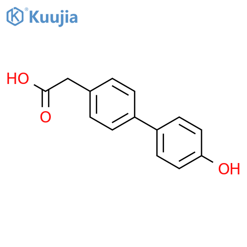 [1,1'-Biphenyl]-4-aceticacid, 4'-hydroxy- structure