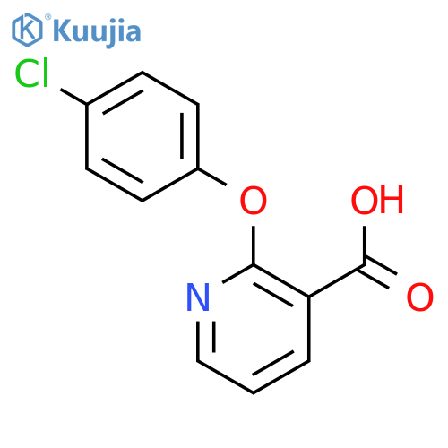 2-(4-chlorophenoxy)nicotinic acid structure