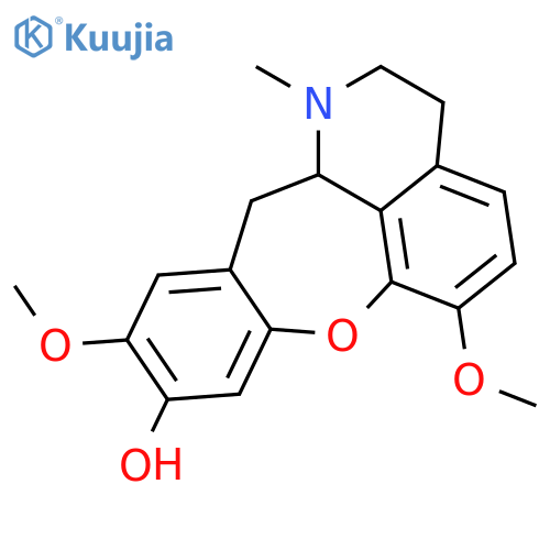 1H-[1]Benzoxepino[2,3,4-ij]isoquinolin-6-ol,2,3,12,12a-tetrahydro-9,10-dimethoxy-1-methyl-, (12aS)- structure