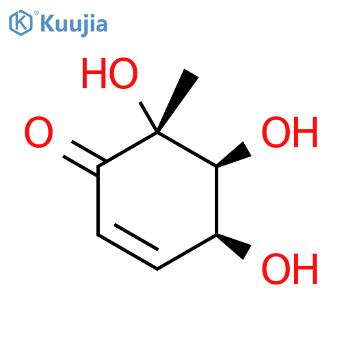 2-Cyclohexen-1-one, 4,5,6-trihydroxy-6-methyl-, (4S,5S,6R)- (9CI) structure