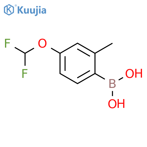 4-(difluoromethoxy)-2-methylphenylboronic acid structure