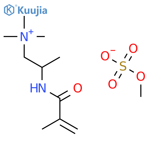 Trimethyl(2-((2-methyl-1-oxoallyl)amino)propyl)ammonium methyl sulphate structure