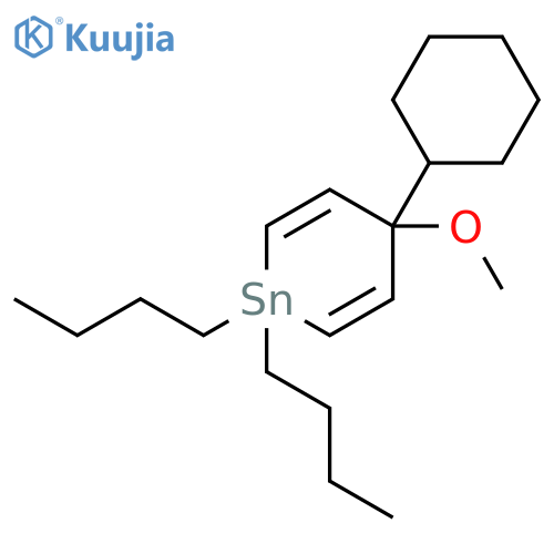 Stannin, 1,1-dibutyl-4-cyclohexyl-1,4-dihydro-4-methoxy- structure