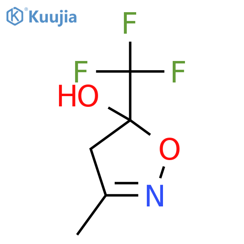 3-methyl-5-(trifluoromethyl)-4,5-dihydro-1,2-oxazol-5-ol structure