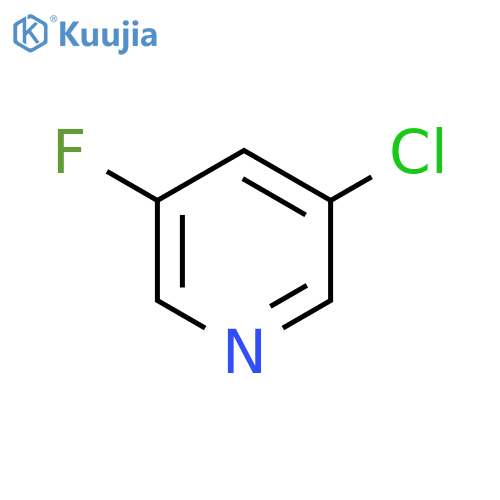 3-chloro-5-fluoro-pyridine structure
