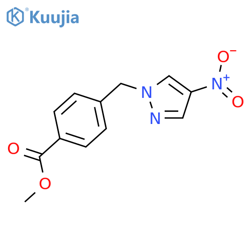 methyl 4-(4-nitro-1H-pyrazol-1-yl)methylbenzoate structure