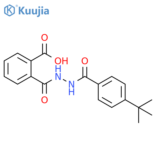 2-({2-[4-(tert-butyl)benzoyl]hydrazino}carbonyl)benzoic acid structure