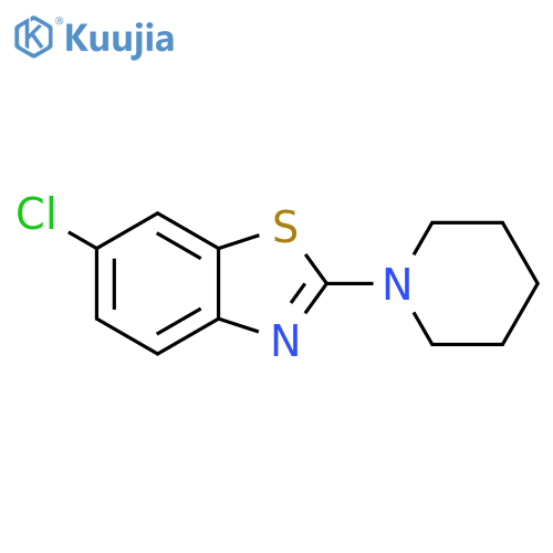 6-chloro-2-(piperidin-1-yl)-1,3-benzothiazole structure
