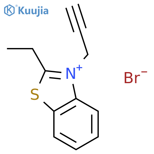 Benzothiazolium, 2-ethyl-3-(2-propynyl)-, bromide structure