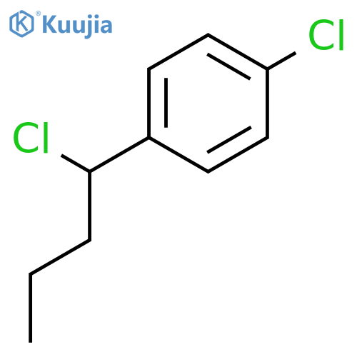 Benzene, 1-chloro-4-(1-chlorobutyl)- structure