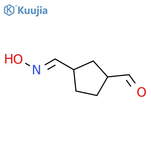 1,3-Cyclopentanedicarboxaldehyde, monooxime, cis- (9CI) structure