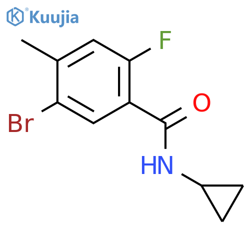 5-Bromo-N-cyclopropyl-2-fluoro-4-methylbenzamide structure