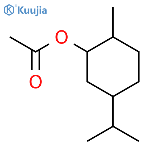 Cyclohexanol,2-methyl-5-(1-methylethyl)-, 1-acetate, (1S,2R,5S)- structure