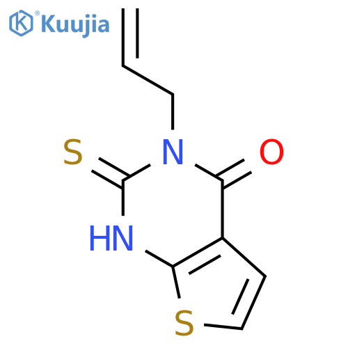 3-(prop-2-en-1-yl)-2-sulfanyl-3H,4H-thieno2,3-dpyrimidin-4-one structure