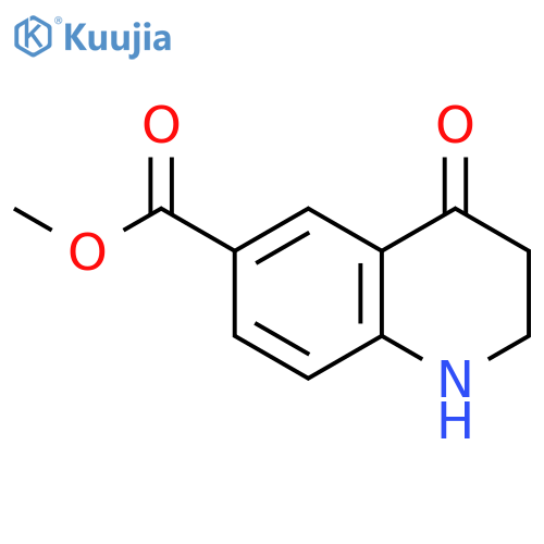 6-Quinolinecarboxylic acid, 1,2,3,4-tetrahydro-4-oxo-, methyl ester structure