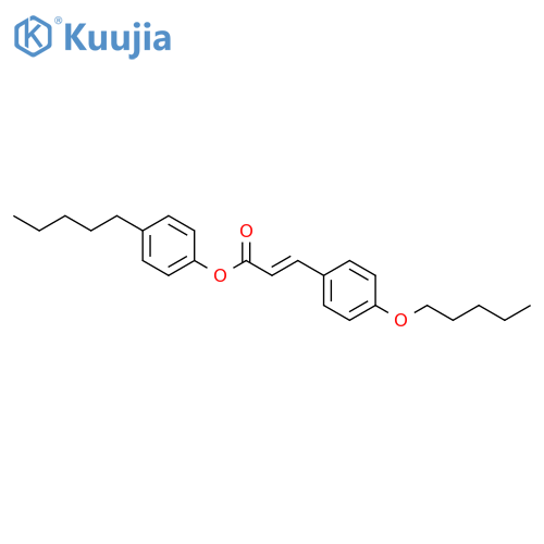 2-Propenoic acid, 3-[4-(pentyloxy)phenyl]-, 4-pentylphenyl ester, (E)- structure