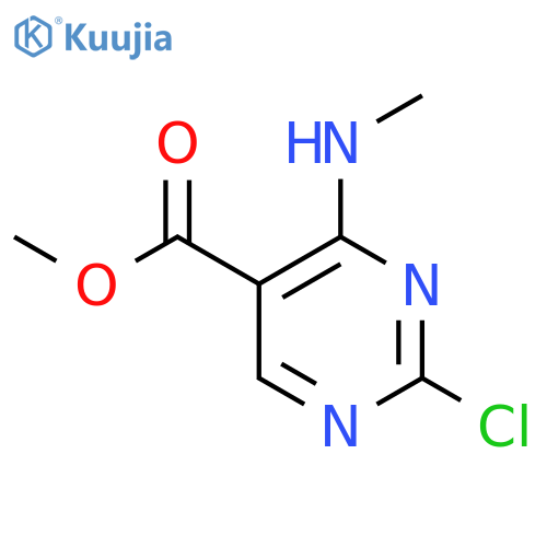 methyl 2-chloro-4-(methylamino)pyrimidine-5-carboxylate structure