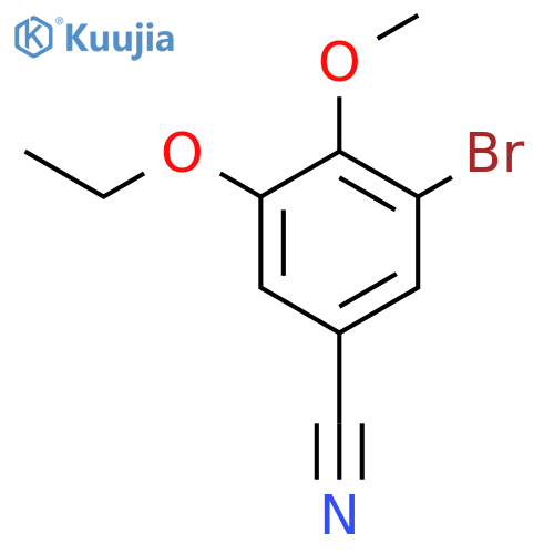 3-Bromo-5-ethoxy-4-methoxybenzonitrile structure