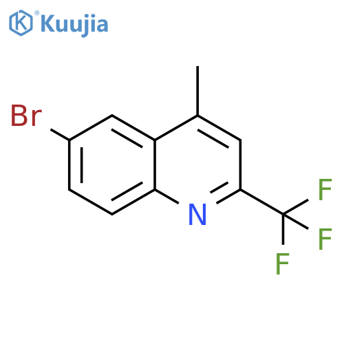 Quinoline, 6-bromo-4-methyl-2-(trifluoromethyl)- structure