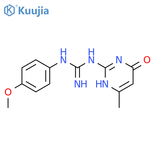 N-(4-Methoxyphenyl)-N'-(6-methyl-4-oxo-1,4-dihydropyrimidin-2-yl)guanidine structure