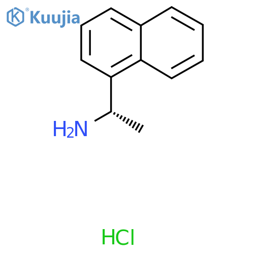 1-Naphthalenemethanamine,a-methyl-, hydrochloride (1:1), (aS)- structure