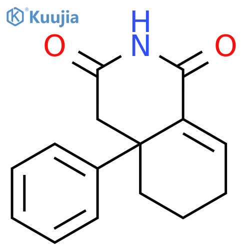 1,3(2H,4H)-Isoquinolinedione, 4a,5,6,7-tetrahydro-4a-phenyl-, (-)- structure