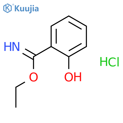 Benzenecarboximidic acid, 2-hydroxy-, ethyl ester, hydrochloride structure