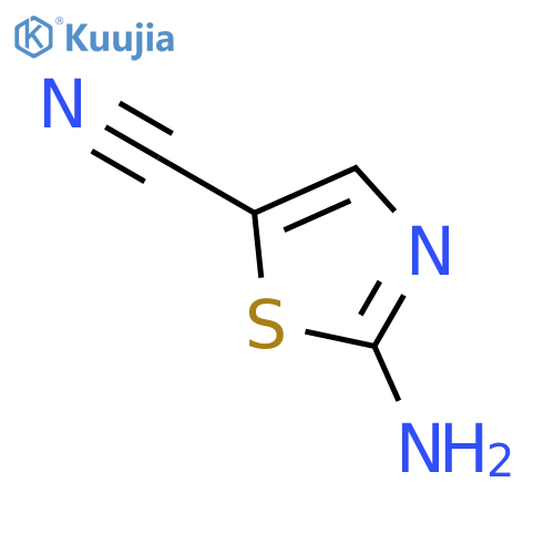 2-amino-1,3-thiazole-5-carbonitrile structure