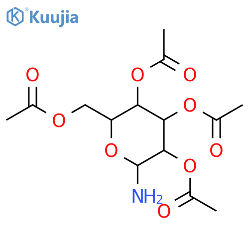 [(2R,3R,4S,5R,6R)-3,4,5-tris(acetyloxy)-6-aminooxan-2-yl]methyl acetate structure