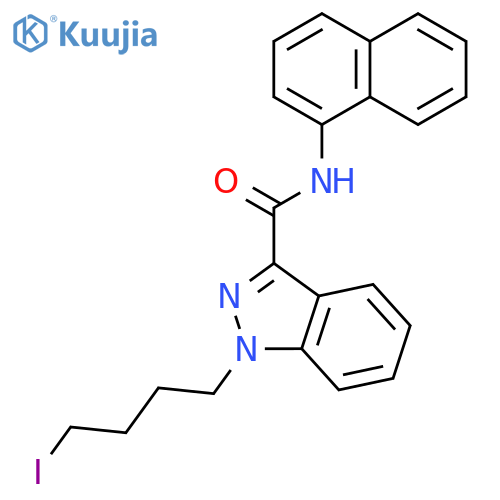 1H-Indazole-3-carboxamide, 1-(4-iodobutyl)-N-1-naphthalenyl- structure