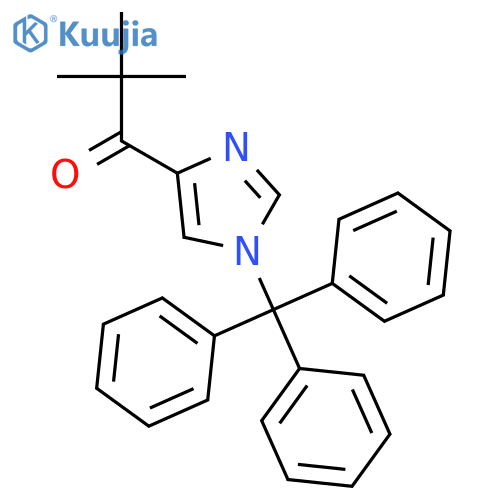 1-Propanone, 2,2-dimethyl-1-[1-(triphenylmethyl)-1H-imidazol-4-yl]- structure