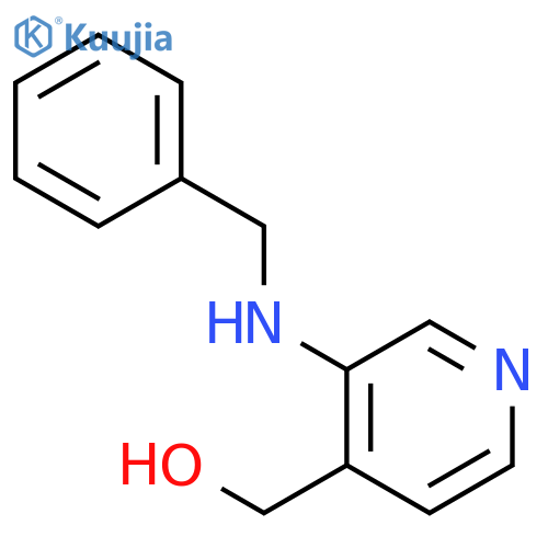 3-(benzylamino)pyridin-4-ylmethanol structure