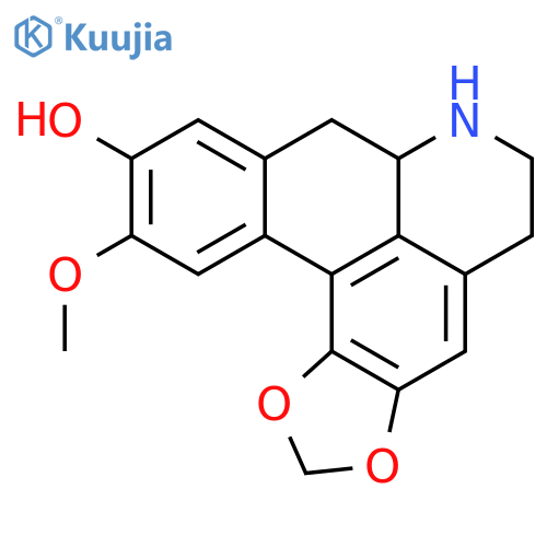 5H-Benzo[g]-1,3-benzodioxolo[6,5,4-de]quinolin-10-ol,6,7,7a,8-tetrahydro-11-methoxy-, (7aS)- structure