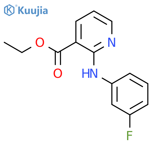 Ethyl 2-(3-fluoroanilino)pyridine-3-carboxylate structure