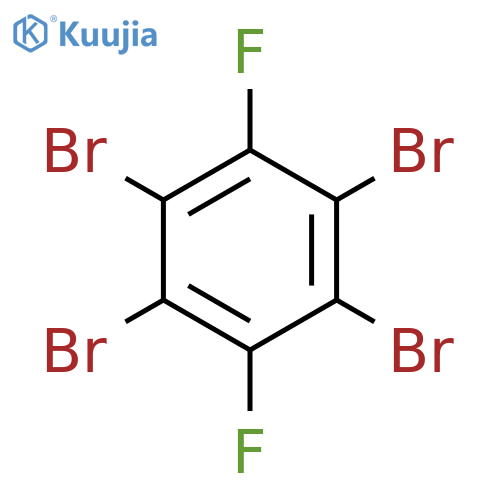 Benzene, 1,2,4,5-tetrabromo-3,6-difluoro- structure