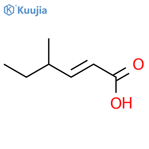 4-methylhex-2-enoic acid structure