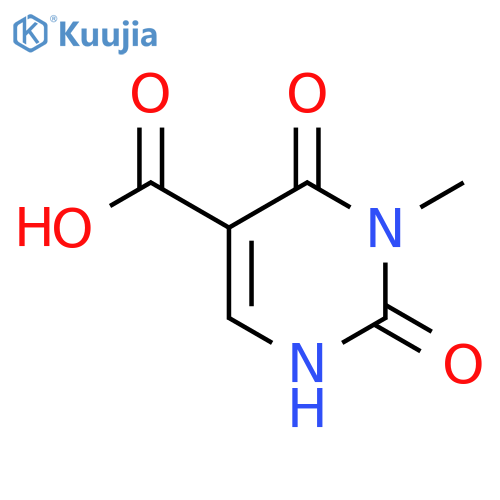 3-methyl-2,4-dioxo-1,2,3,4-tetrahydropyrimidine-5-carboxylic acid structure